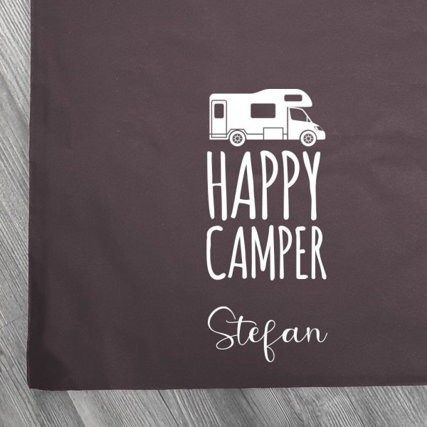 Personalisierte Baumwolltasche, Stoffbeutel, Tasche, 100% Baumwolle, Geschenk, Geschenkidee, Camping, Unterwegs, Happy Camper, Wohnmobil – Bild 3