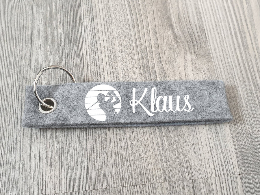 Golfer Schlüsselanhänger personalisiert mit Wunschtext, Golf, Anhänger mit Text, Schlüsselanhänger, Geschenkidee