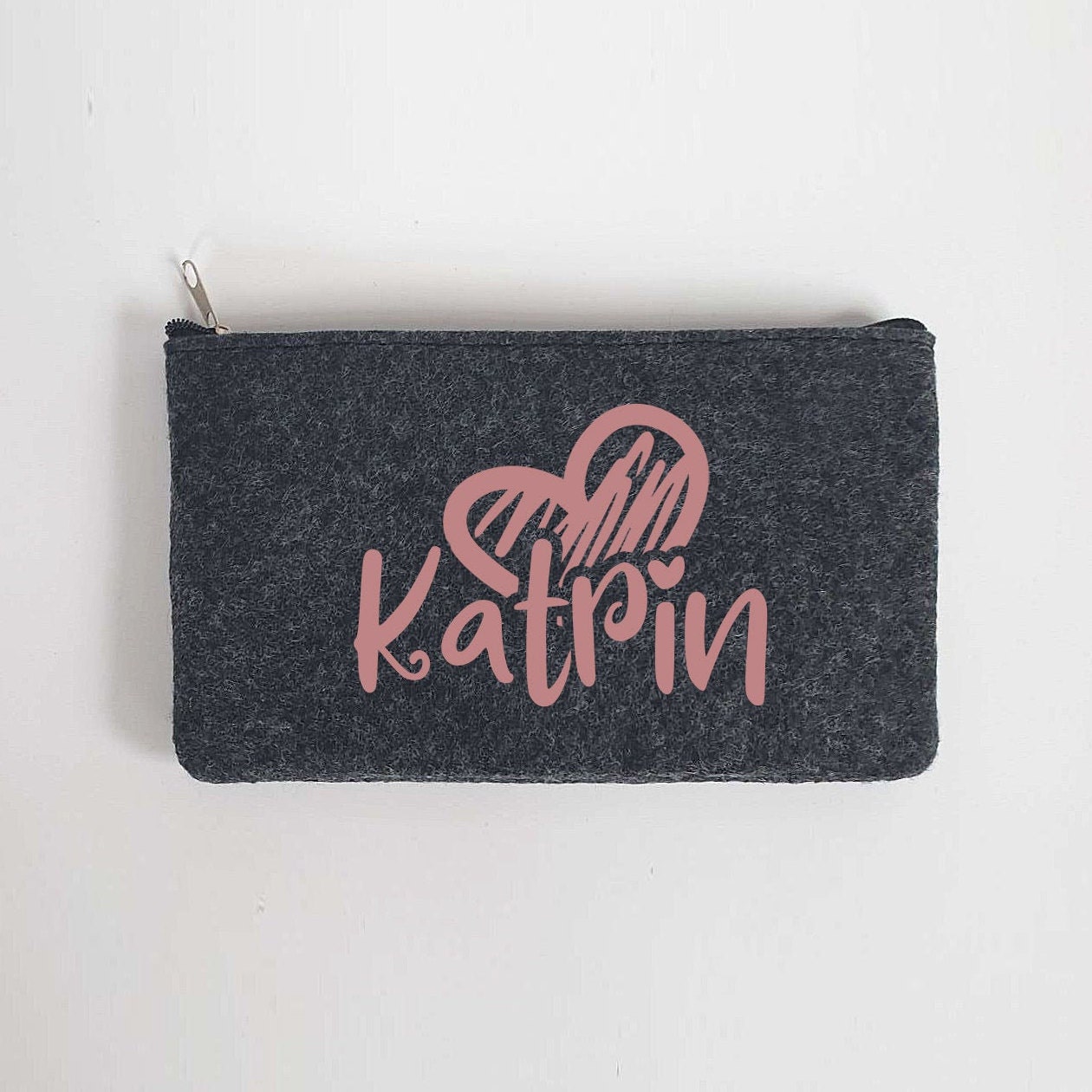 Kleine Schminktasche / Mäppchen aus Filz 18x10 cm | Personalisiert | Kosmetiktasche mit Namen |  Filz-Mäppchen | Geschenk | Beauty Bag – Bild 4