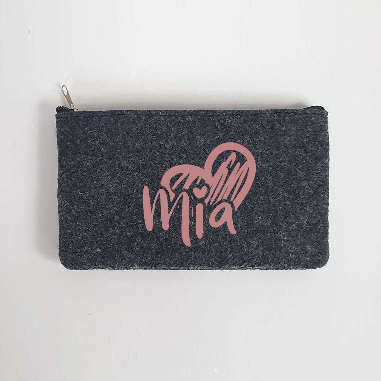 Kleine Schminktasche / Mäppchen aus Filz 18x10 cm | Personalisiert | Kosmetiktasche mit Namen |  Filz-Mäppchen | Geschenk | Beauty Bag – Bild 3