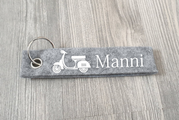 Schlüsselanhänger Roller personalisiert mit dem Wunschnamen, Anhänger mit Text, Schlüsselanhänger, Geschenk – Bild 3