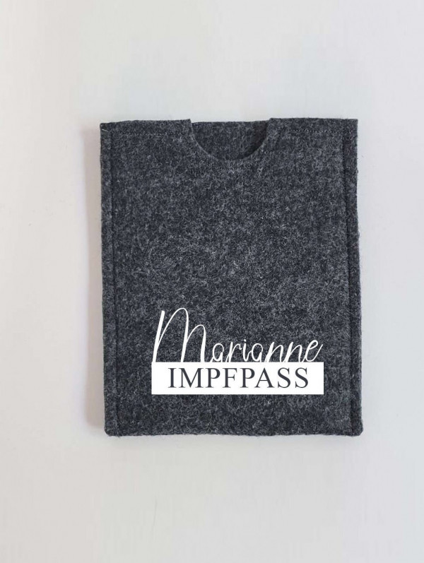 Impfpass Hülle personalisiert mit Wunschnamen, Ideal für unterwegs, Geschenk – Bild 3