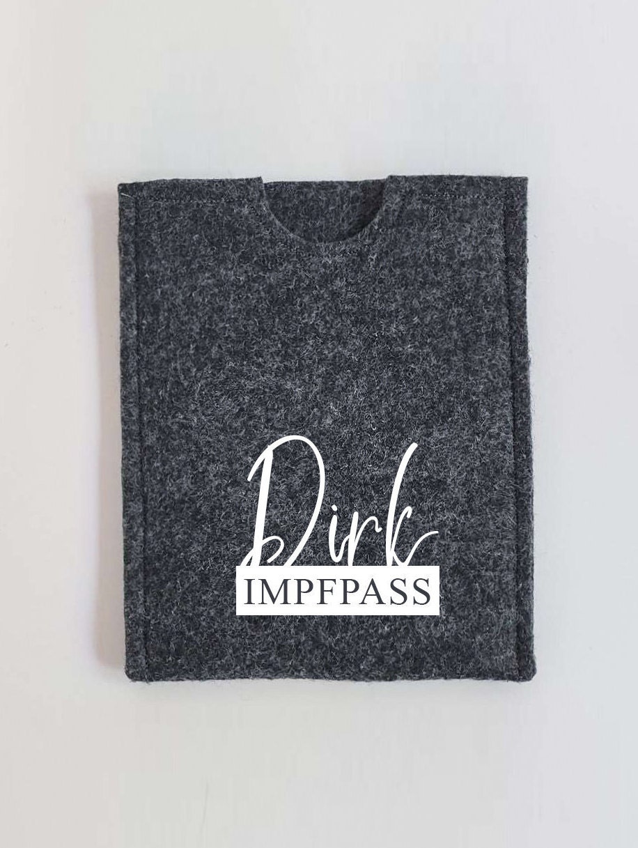 Impfpass Hülle personalisiert mit Wunschnamen, Ideal für unterwegs, Geschenk – Bild 2