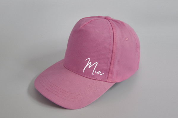 Kinder Cap personalisiert | Basecap | Baseballcap | Cappy | Rosa Mütze mit Namen – Bild 2