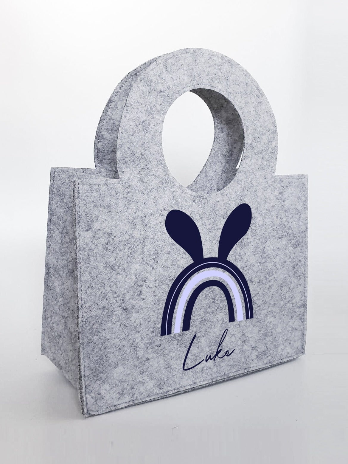 Personalisierte Oster-Tasche aus Filz 27 x 13 x 21 cm | Tasche mit Namen | Ostertasche | Osterkorb | Geschenk | Ostern – Bild 6