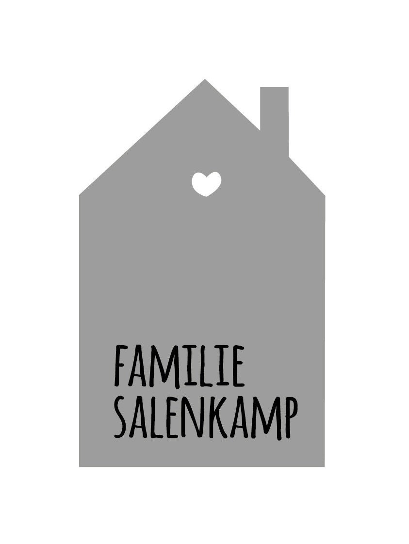 Personalisiertes Haus Bild | Poster | Plakat | Eigenheim | Bau | Hausbau | Geschenk | Plakat | Richtfest | Name | Geschenk | Einweihung