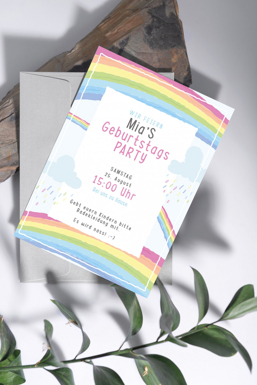 Digitale Einladung zum Geburtstag - Karte - Whats App, EMail oder zum ausdrucken - Party - Einladungskarte - Personalisiert