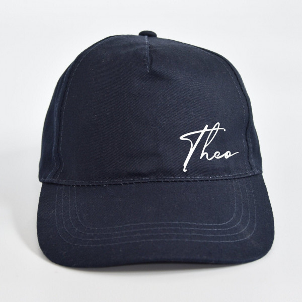 Kinder Cap personalisiert | Basecap | Baseballcap | Cappy | Blaue Mütze mit Namen | Personalisierte Cap | Kindermütze – Bild 1