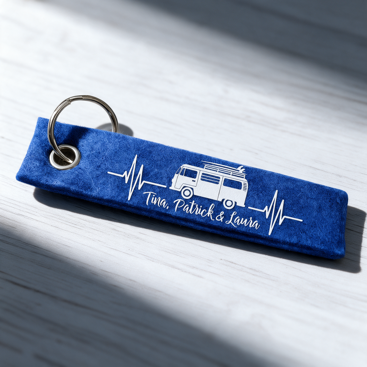 Bulli / Bus / Van Schlüsselanhänger personalisiert mit Wunschtext, Camping, Anhänger mit Text, Schlüsselanhänger, Geschenkidee – Bild 8