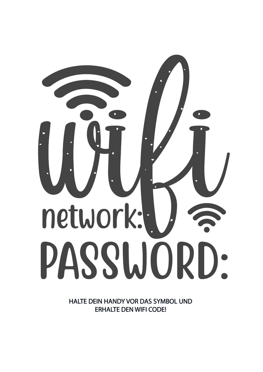 „WiFi Password“ – Dein stylischer WLAN-Zugang mit NFC-Magie
