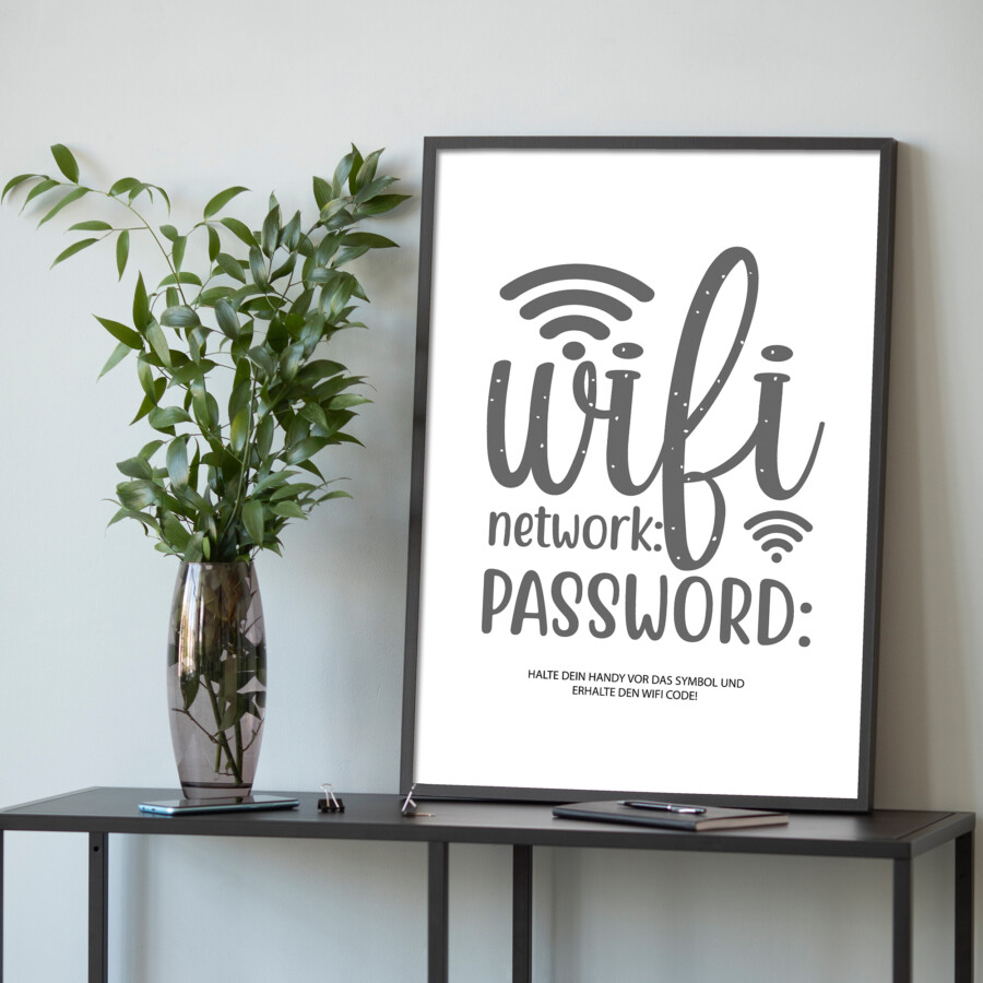 „WiFi Password“ – Dein stylischer WLAN-Zugang mit NFC-Magie