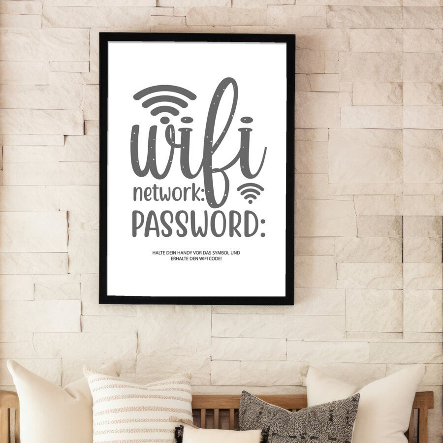 „WiFi Password“ – Dein stylischer WLAN-Zugang mit NFC-Magie