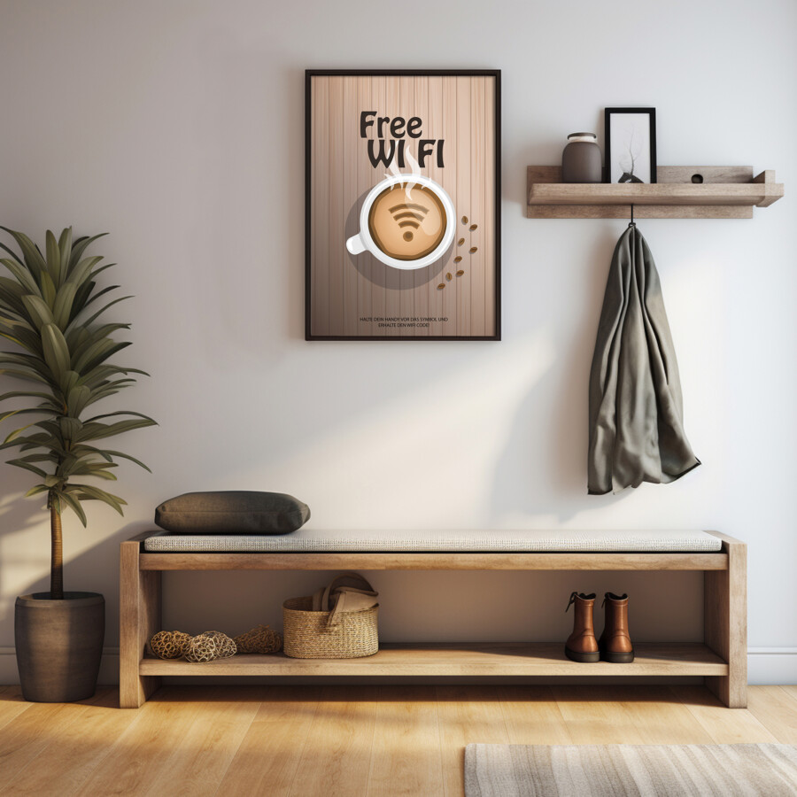 „Free WiFi“ – Dein stylischer WLAN-Zugang mit NFC-Magie