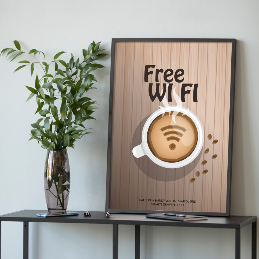 „Free WiFi“ – Dein stylischer WLAN-Zugang mit NFC-Magie