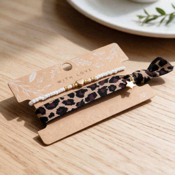 With Love Armband-Set: Wilder Leo-Look trifft auf zarte Eleganz – Bild 1