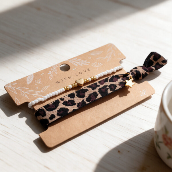 With Love Armband-Set: Wilder Leo-Look trifft auf zarte Eleganz – Bild 4