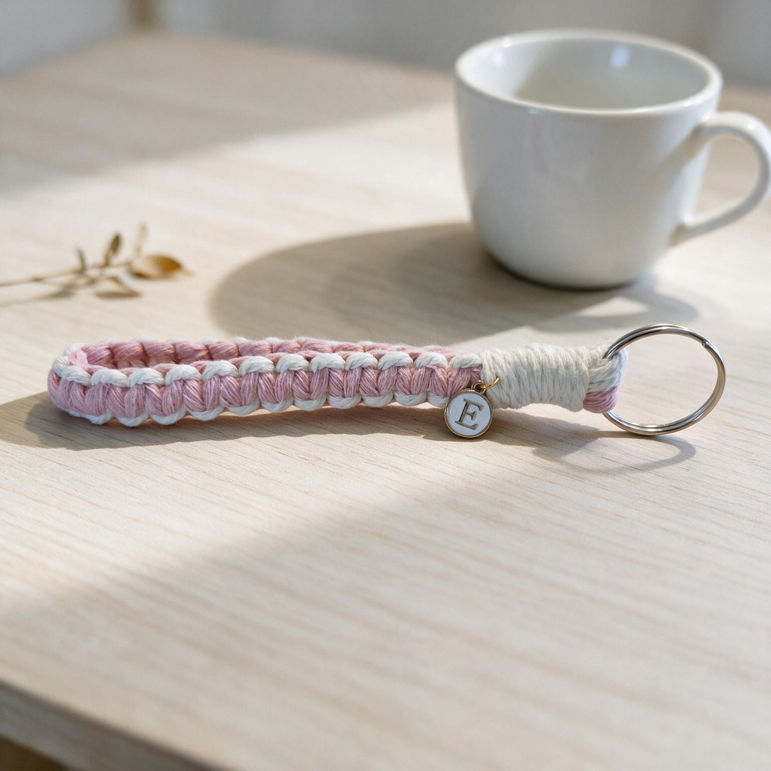 Dein personalisierter Makramee-Schlüsselanhänger - Handmade mit Herz – Bild 2