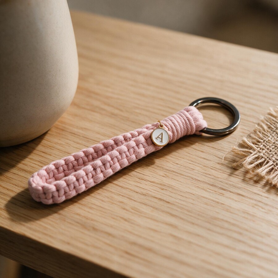 Dein personalisierter Makramee-Schlüsselanhänger - Handmade mit Herz