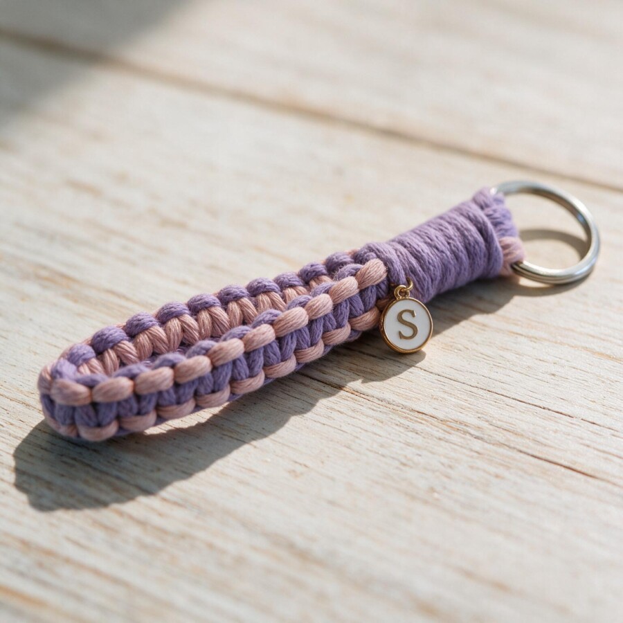 Dein personalisierter Makramee-Schlüsselanhänger - Handmade mit Herz
