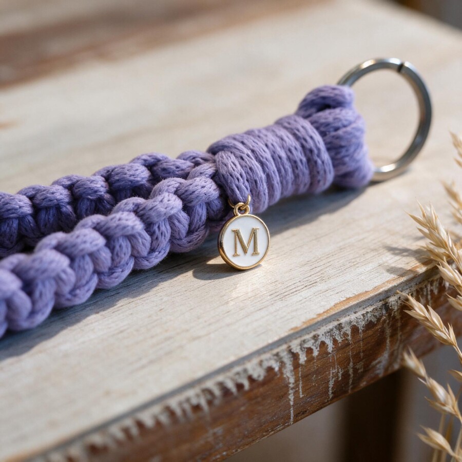 Dein personalisierter Makramee-Schlüsselanhänger - Handmade mit Herz