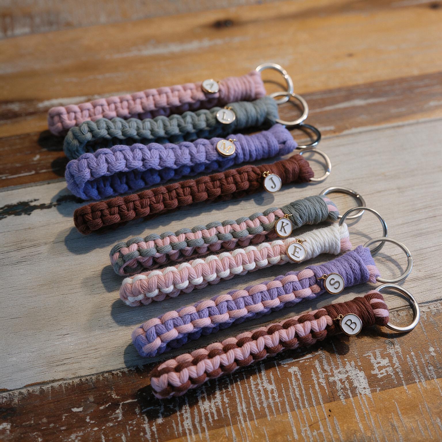 Dein personalisierter Makramee-Schlüsselanhänger - Handmade mit Herz – Bild 19
